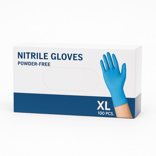 Nitril kesztyű púdermentes "XL" 100db/dob