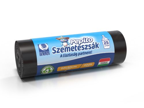 Szemeteszsák 50x50x10mik. 25L;  20db/tek 