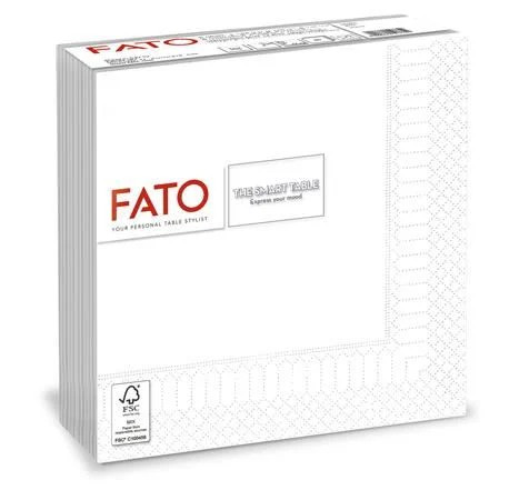 Fato Smart Table Szalvéta FEHÉR, 33x33cm; 1/4 hajtású, 33x33cm, 50lap