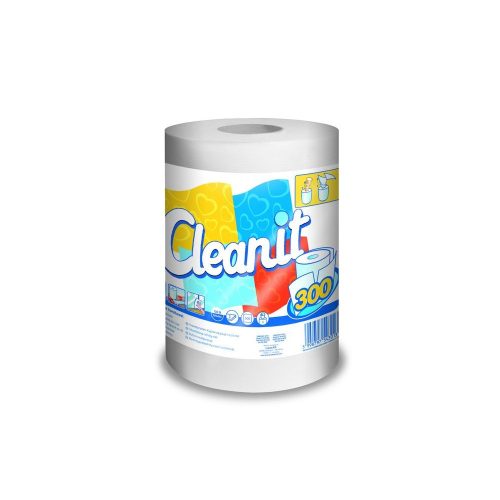 Cleanit tekercses kéztörlő, 2 rétegű, 63 m, 300 lap/tekercs