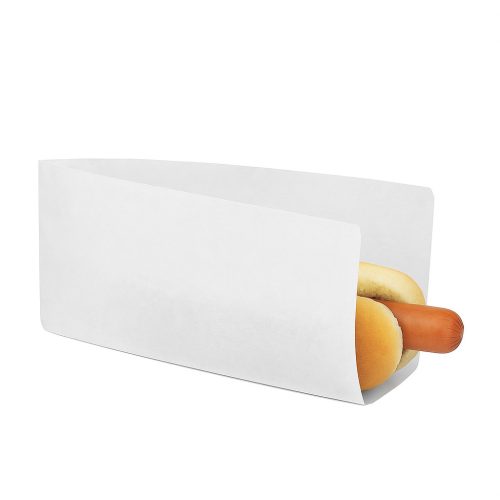 Papírtasak – Hot-Dog, fehér (200 db/csomag)  