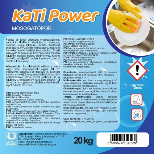 KaTi POWER 20kg extra erős mosogató por 