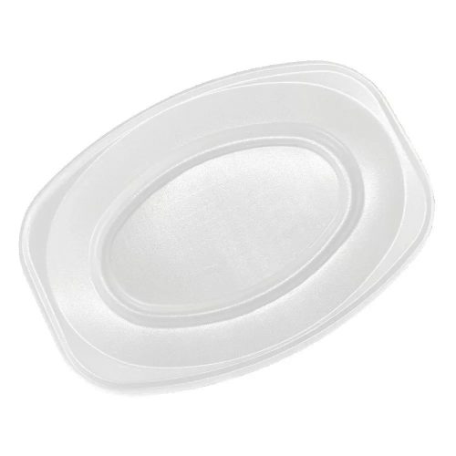 Habtálca ovális – 3 személyes, fehér (350×250 mm, 10 db/csomag)