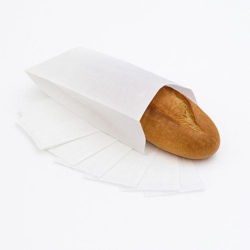 Papírtasak – fehér, fényes, 2 kg (250 db/csomag)  