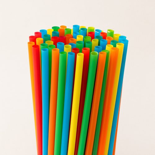 ÖKO PLA szívószál – 8×240 mm, színes (500 db/csomag; 16 csomag/karton)