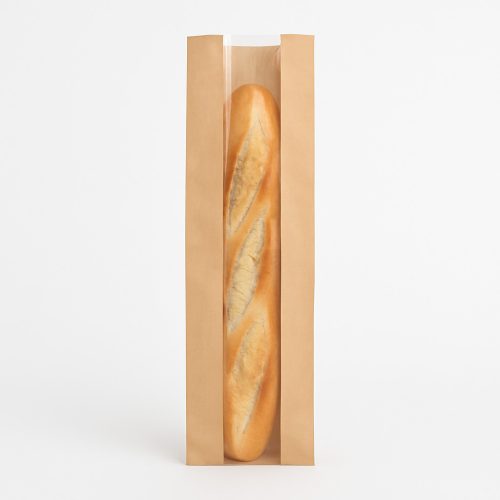 Papírtasak – ablakos, natúr, 180×60×350 mm (1000 db/karton)  