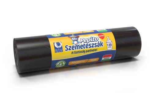 Szemeteszsák 70x110x0,30mik 135L, 10db/tekercs