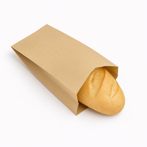 Pékáru tasak – barna, 1 kg, 14×26 cm (250 db/csomag; 1500 db/#)  