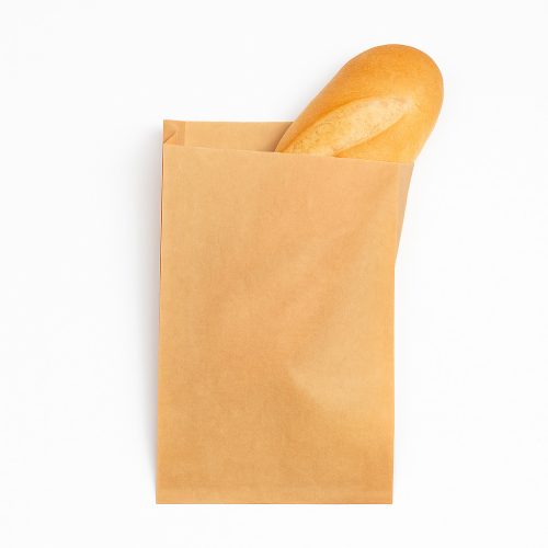 Pékáru tasak – barna, 1,25 kg, 17×26 cm (250 db/csomag; 1500 db/#)  