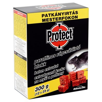 Protect paraffinos rágcsálóírtó blokk 300g