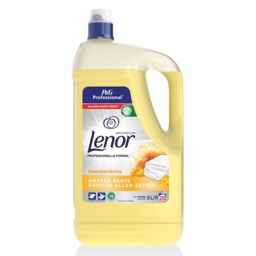 Lenor öblítő koncentrátum Sommerbrise (Sárga), 5 L, 200 öblítésre