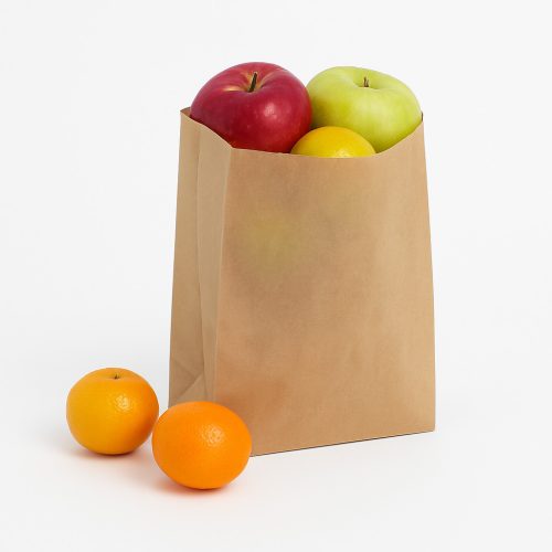 Papírtasak – talpas, barna, nyomatlan, 180×280×120 mm (1000 db)  