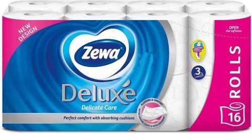 Zewa Deluxe Delicate Care 3 Rétegű Toalettpapír 16 tekercs