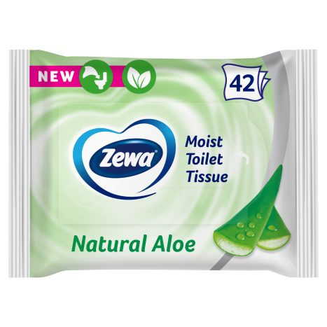 Zewa Nedves Toalettpapír Aloe 42 db, WC-be dobható