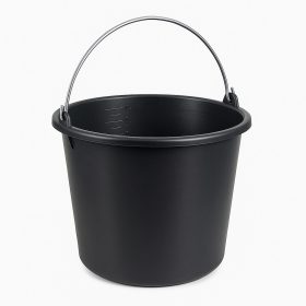 Vödör udvari, kerek, fém füllel, 12 liter, mércés