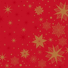   DUNI Bio Dunisoft 40×40 cm Stargazing Red piros szalvéta 60lap/csom