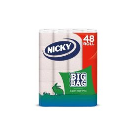 Nicky Big Bag toalettpapír, 2 rétegű – 48 tekercs