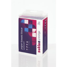   Satino Wepa Prestige W hajtogatott kéztörlő 2 rétegű, fehér, 20,6x32cm, 25x120 lap/karton