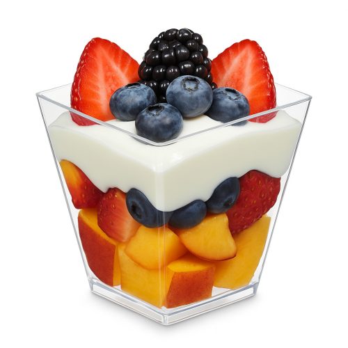 Kínáló tálka/Fingerfood cup 230ml 72x72x72mm  20db/cs