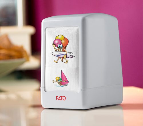 FATO Gelato színes fagyiszalvéta 17x17 cm – 1 rétegű, 2000 lap/doboz