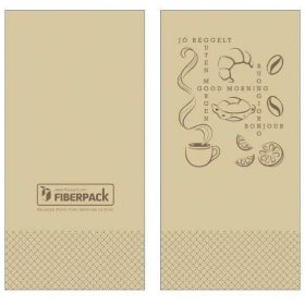   Lucart Eco Natural Szalvéta 33x33cm Jó reggelt 1/8-os 2 rétegű 50 lap/csomag;54cs/karton