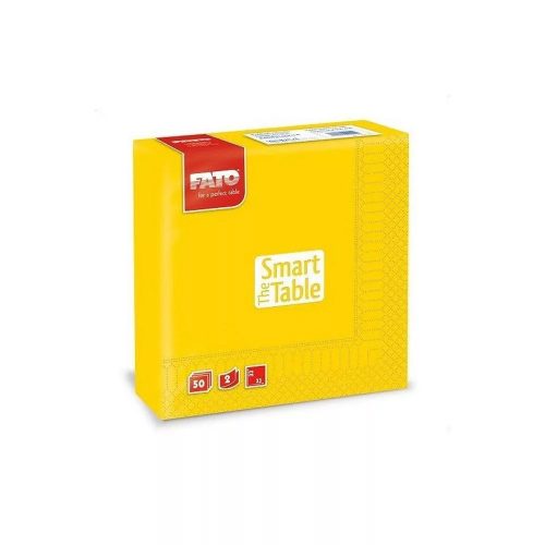 Szalvéta FATO SÁRGA 50db/cs; 24cs/#;33x33,
