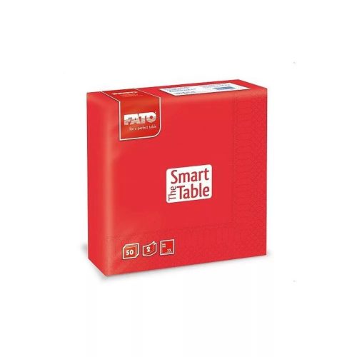 Szalvéta FATO PIROS 50db/cs; 24cs/#;33x33, 2rt