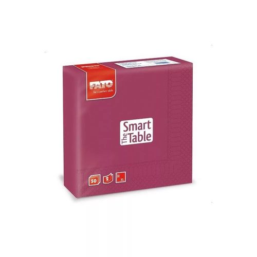 Szalvéta FATO BORDÓ 50db/cs; 24cs/#;33x33, 2rt