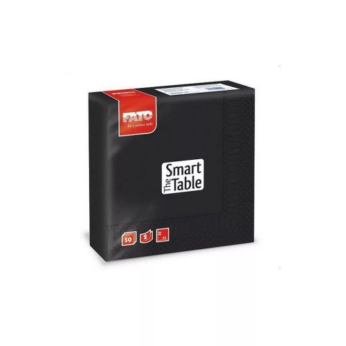 SZALVÉTA FATO Fekete 33x33, 2rtg, 50db/cs, 24cs#