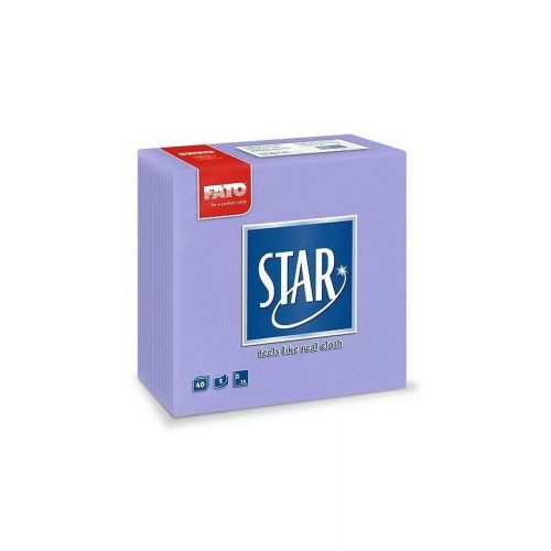 Szalvéta FATO STAR LILA 1/4,38x38cm,40szál/csom