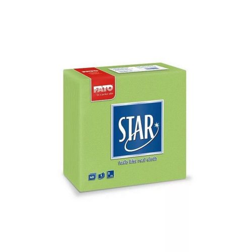 Szalvéta FATO STAR ALMAZÖLD 1/4,38x38,40szál/cs