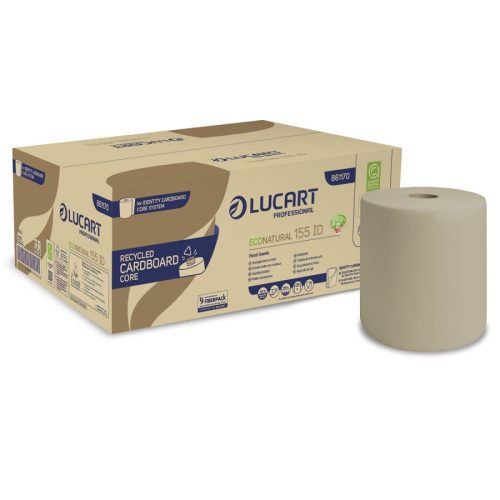 Lucart ECONatural 155 ID Cardboard Core, tekercses törlő 6db/karton