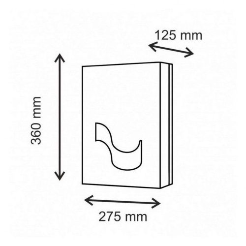 Celtex Megamini V hajtogatott kéztörlő adagoló ABS fehér