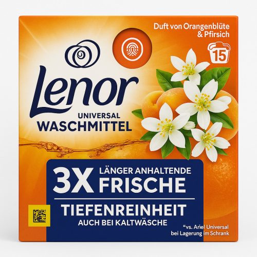 Lenor Mosókapszula Narancsvirág & Barack Illattal – 15 mosásra