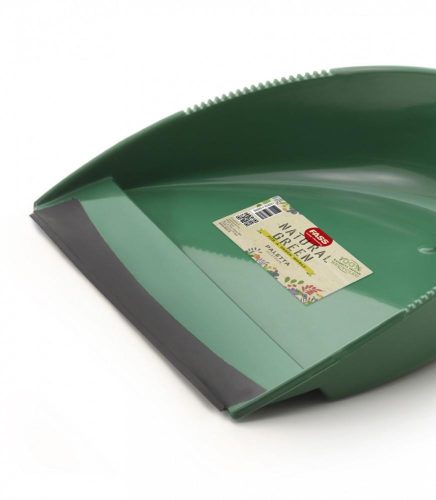 Fass Natural Green szemeteslapát gumi éllel zöld, nyélre pattintható