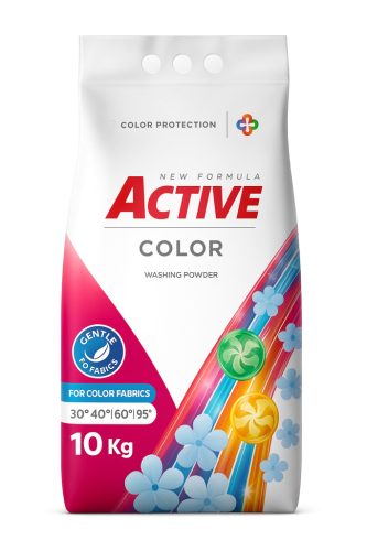 ACTIVE Mosópor Color 10kg – 135 mosás (zsákos)