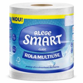   SMART Clasic tekercses kéztörlőpapír 2 rétegű 84 m (365 lap) – egyesével csomagolt, 6 tekercs/karton