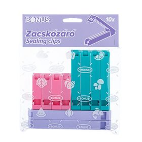Bonus Zacskózáró csipesz szett – 10 darabos 