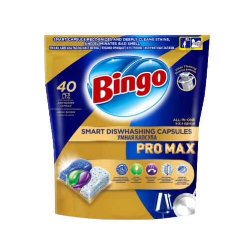 Bingo PRO MAX All in One Mosogatógép Kapszula – 40 db