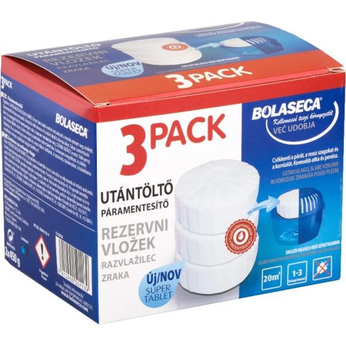 Bolaseca Páramentesítő Utántöltő Tabletta 3x450g