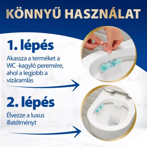 Bref DeLuxe Delicate golyós WC-frissítő  - Midnight Bouqet 4 kosaras 3 x 50g 