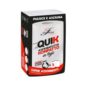   Infibra Quik hajtogatott papírtörlő 150 lapos 2 réteg celulóz