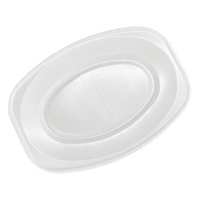   Habtálca ovális – 10 személyes, fehér (530×360 mm, 10 db/csomag)