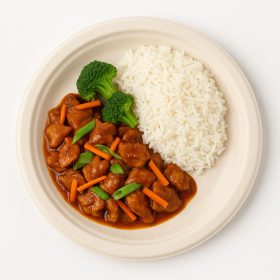 Lapostányér Cukornád 26 cm 125 db/csomag