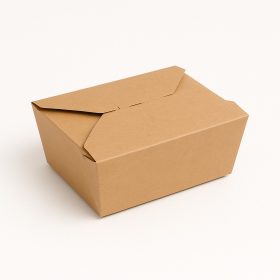   Kraft ételes doboz – 1400 ml (50 db/csomag, 15×12×6,5 cm)  