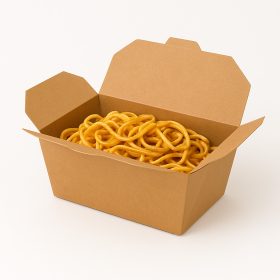   Kraft ételes doboz – 2000 ml (50 db/csomag, 19,5×13,9×6,2 cm)  
