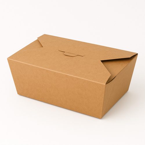 Kraft ételes doboz – 2000 ml (50 db/csomag, 19,5×13,9×6,2 cm)  