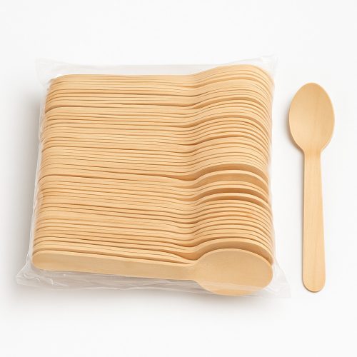 Evőkanál fából készült – 16 cm, 100 db/csomag 