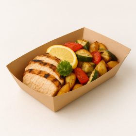 Papírtálca csónak – 800 ml EcoKraft (250 db/csomag)  