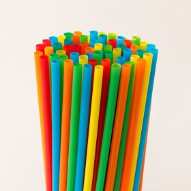 PLA Szívószál  8×240 mm, színes, 500 db/csomag